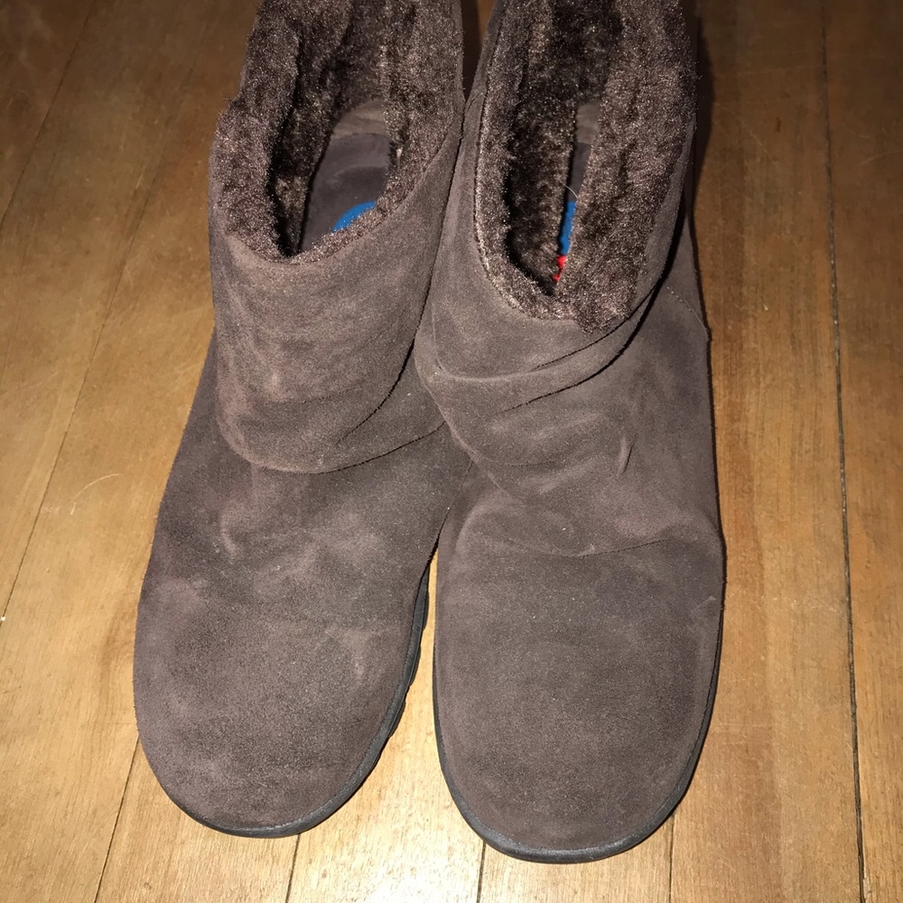 No Sox Cleo Brown suede boots